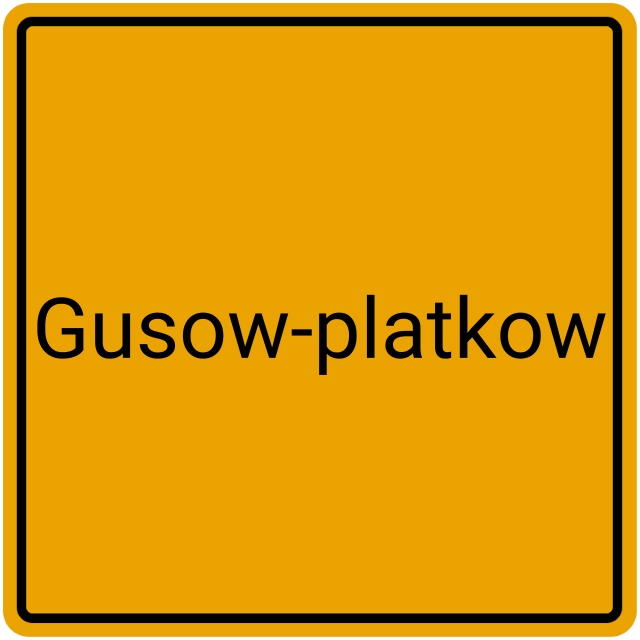 Meldebestätigung Gusow-Platkow