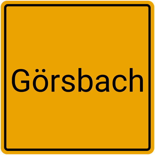 Meldebestätigung Görsbach