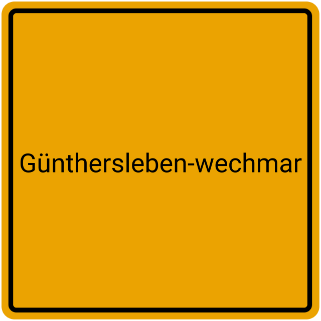 Meldebestätigung Günthersleben-Wechmar