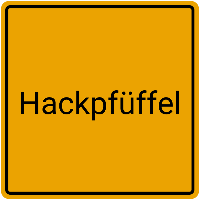 Meldebestätigung Hackpfüffel