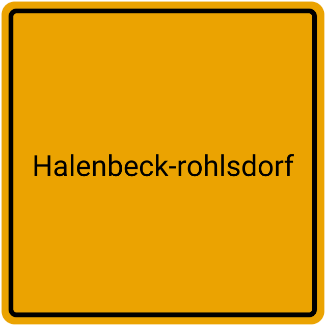 Meldebestätigung Halenbeck-Rohlsdorf