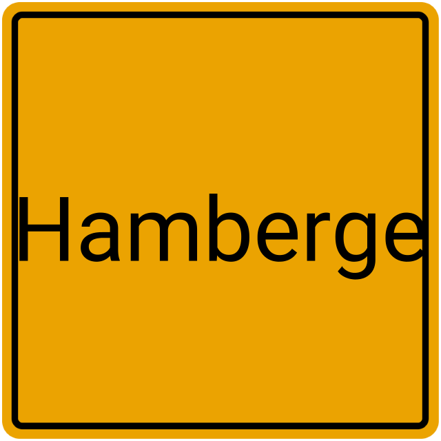 Meldebestätigung Hamberge