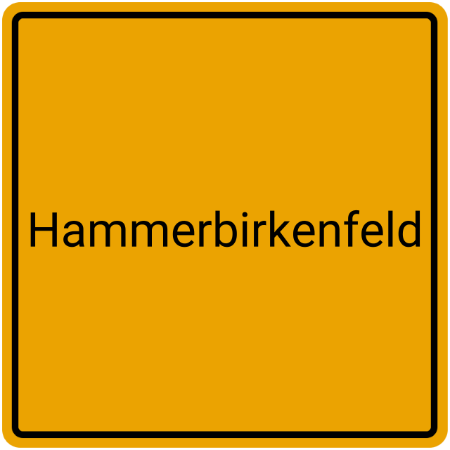 Meldebestätigung Hammerbirkenfeld