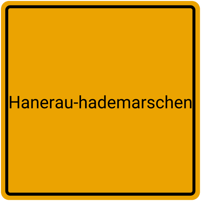 Meldebestätigung Hanerau-Hademarschen