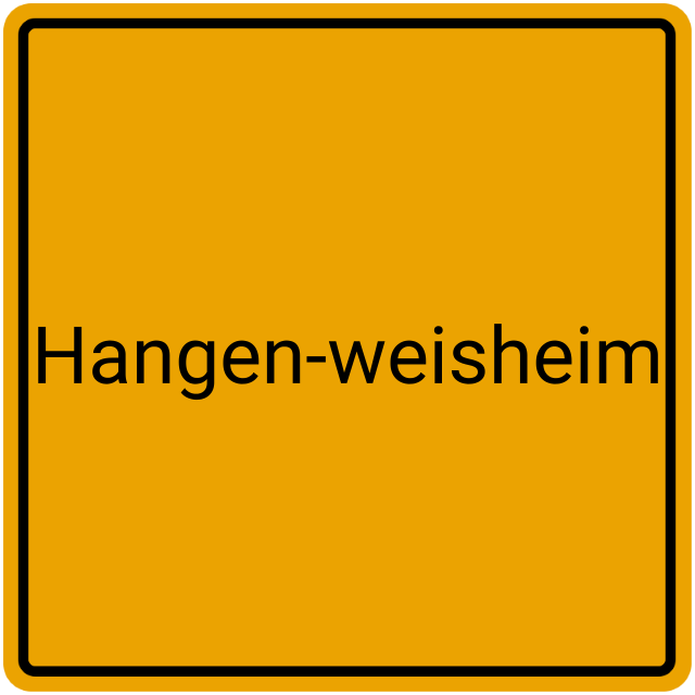 Meldebestätigung Hangen-Weisheim