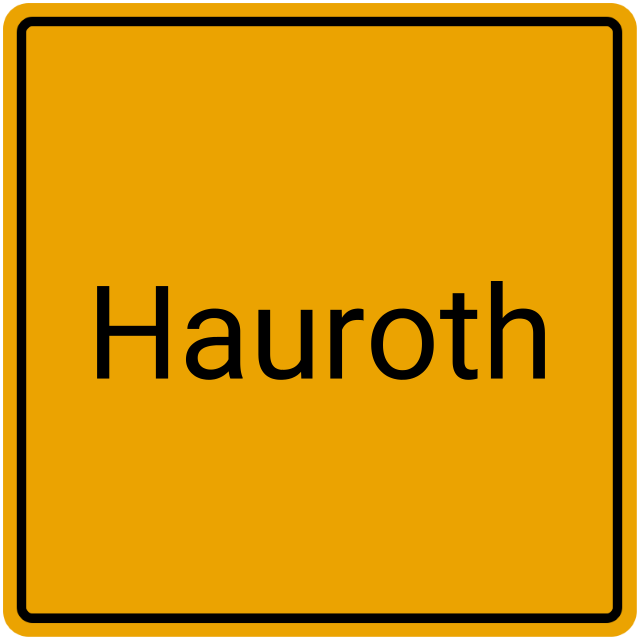 Meldebestätigung Hauroth