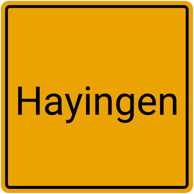 Meldebestätigung Hayingen