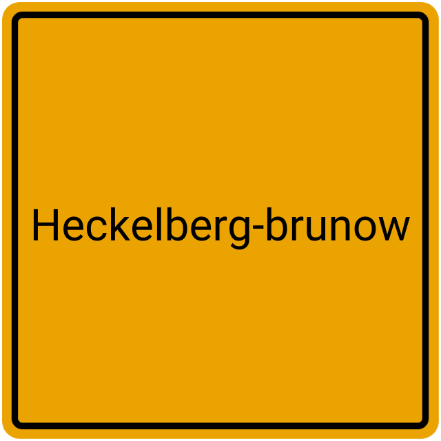 Meldebestätigung Heckelberg-Brunow