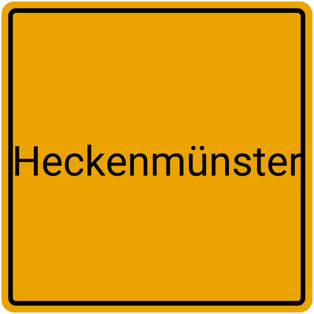 Meldebestätigung Heckenmünster