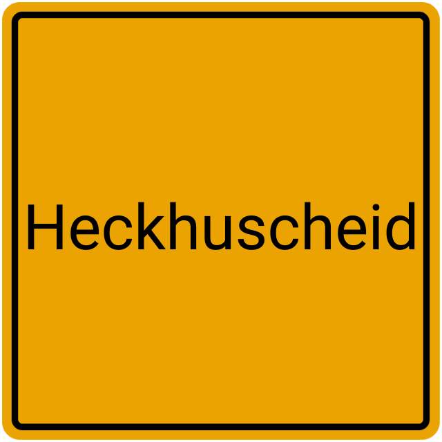 Meldebestätigung Heckhuscheid