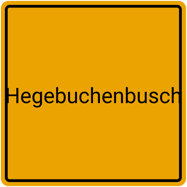 Meldebestätigung Hegebuchenbusch