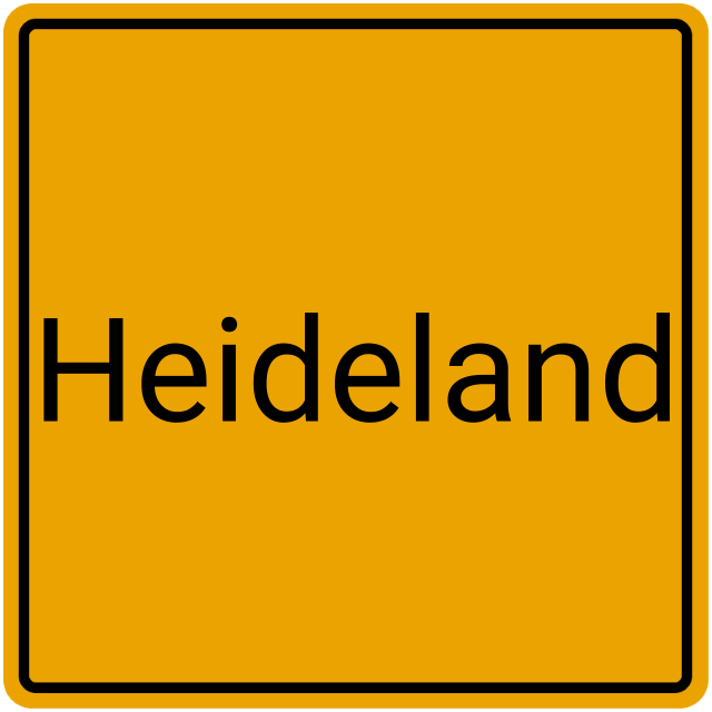 Meldebestätigung Heideland