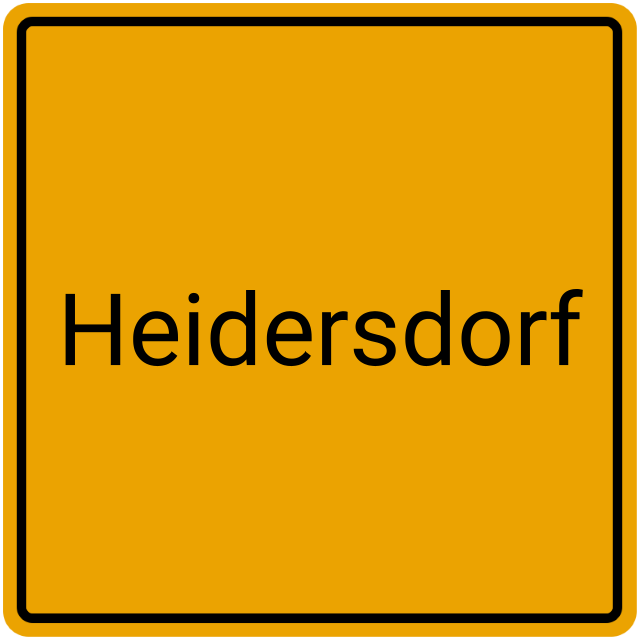 Meldebestätigung Heidersdorf