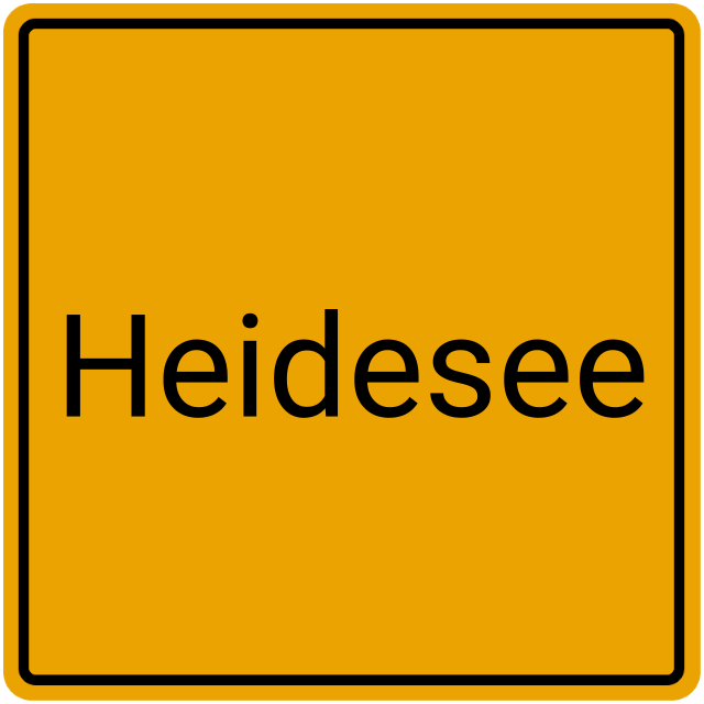 Meldebestätigung Heidesee