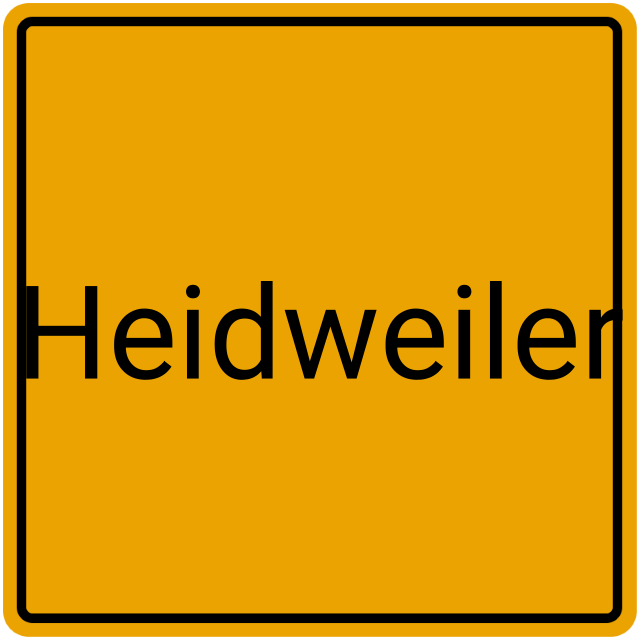 Meldebestätigung Heidweiler