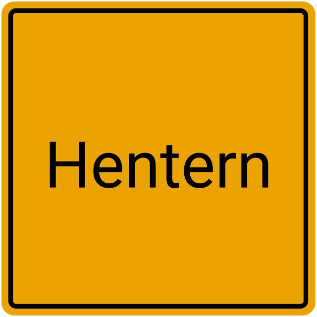 Meldebestätigung Hentern