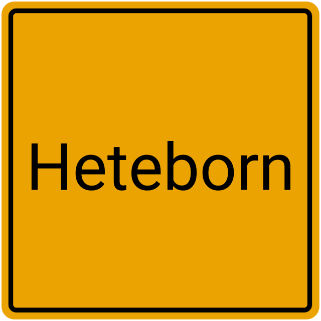 Meldebestätigung Heteborn