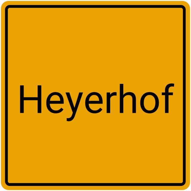 Meldebestätigung Heyerhof