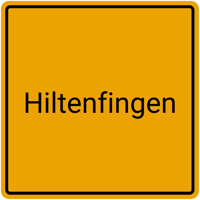 Meldebestätigung Hiltenfingen