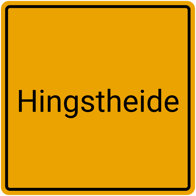 Meldebestätigung Hingstheide