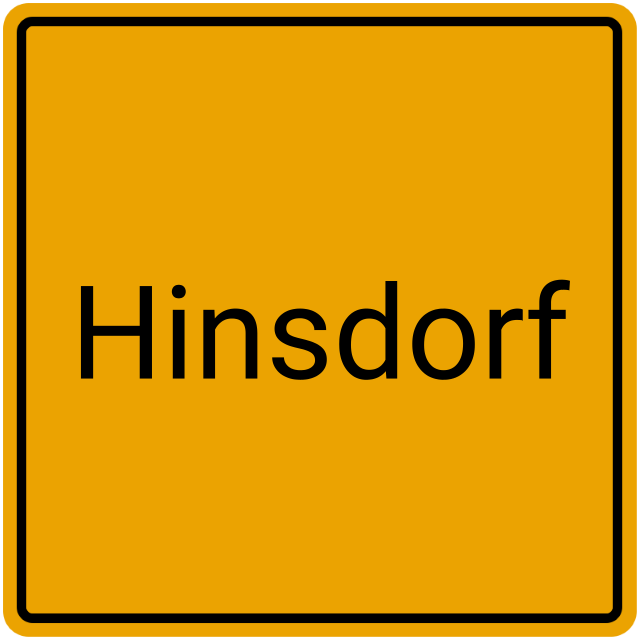 Meldebestätigung Hinsdorf