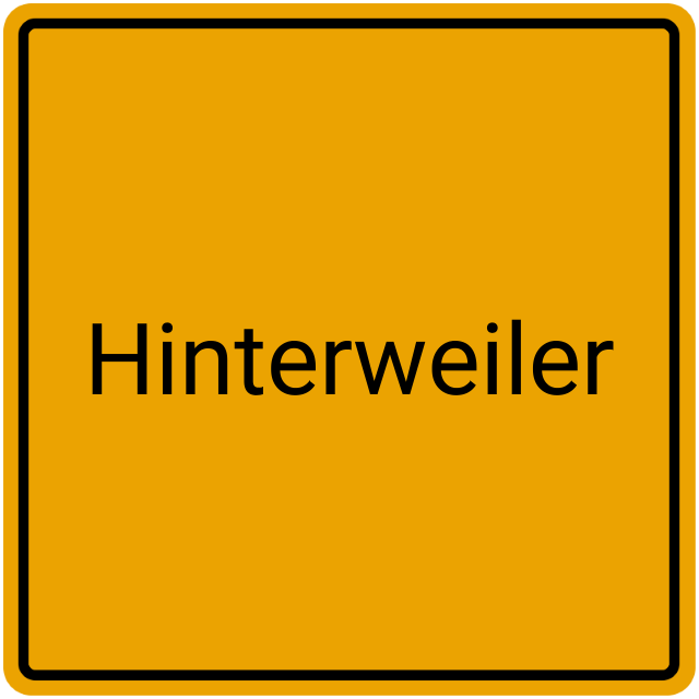 Meldebestätigung Hinterweiler