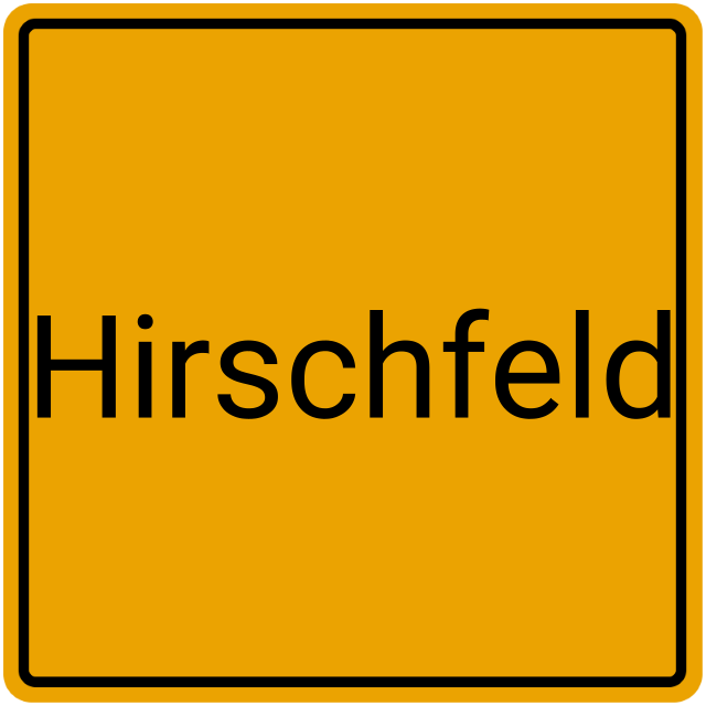 Meldebestätigung Hirschfeld