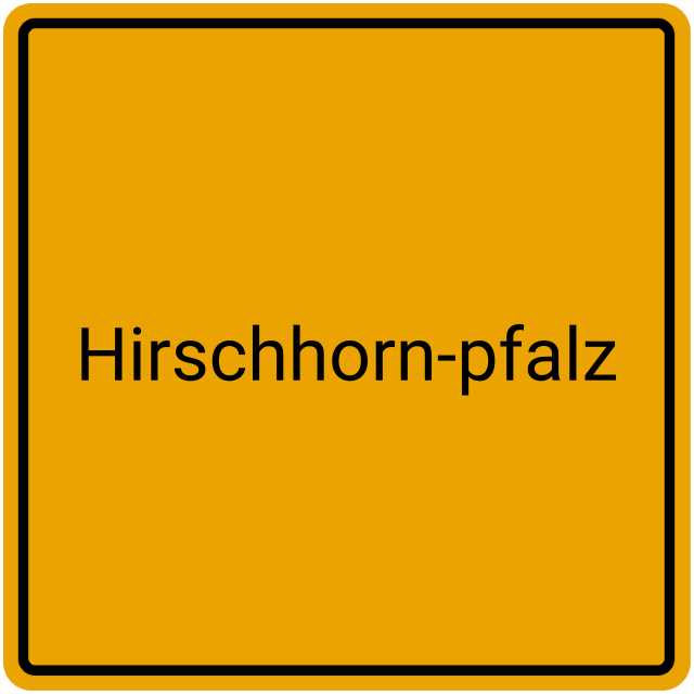 Meldebestätigung Hirschhorn-Pfalz