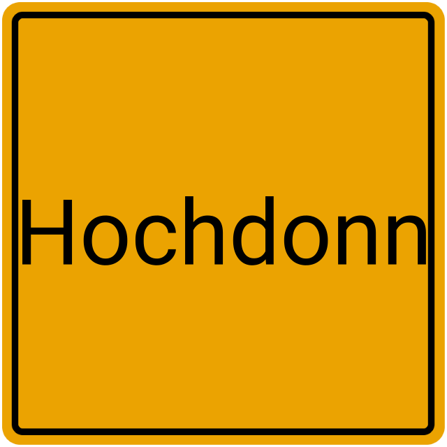 Meldebestätigung Hochdonn