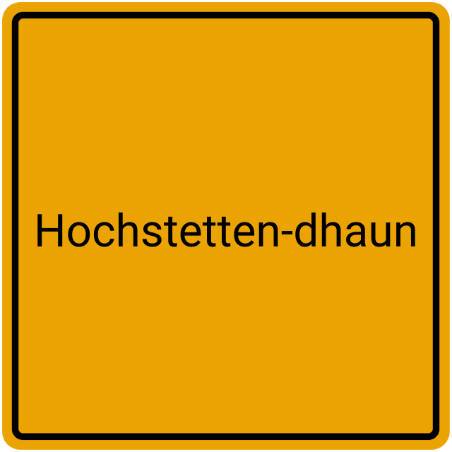 Meldebestätigung Hochstetten-Dhaun