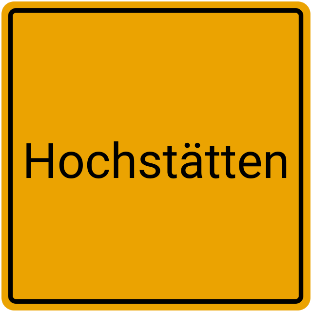 Meldebestätigung Hochstätten