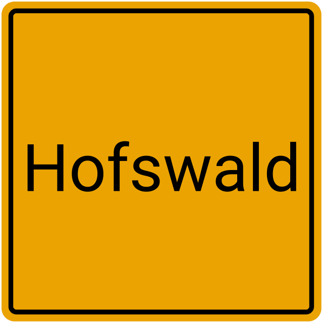 Meldebestätigung Hofswald