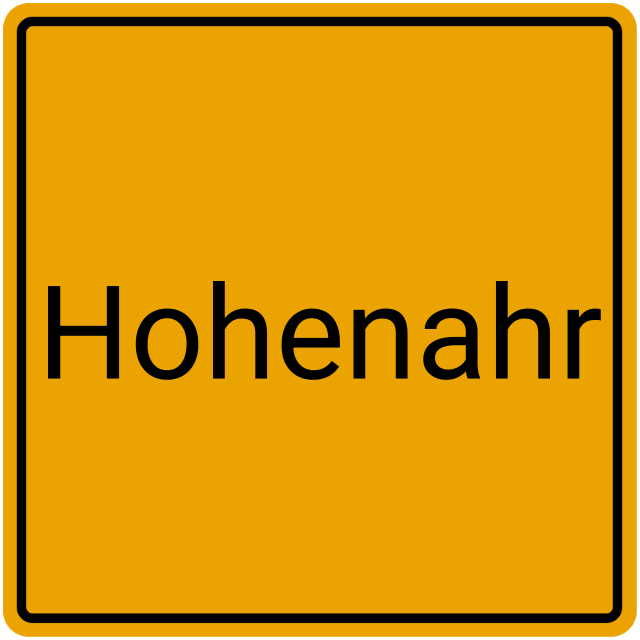 Meldebestätigung Hohenahr