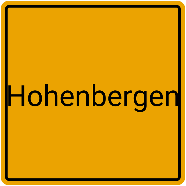 Meldebestätigung Hohenbergen