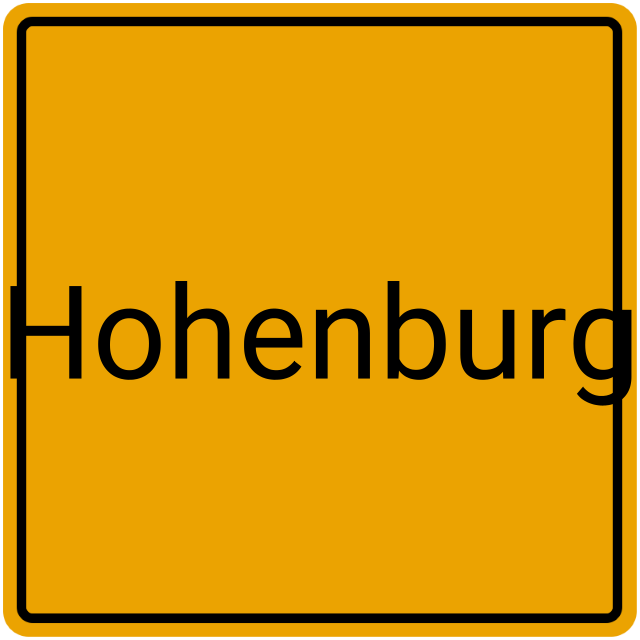 Meldebestätigung Hohenburg