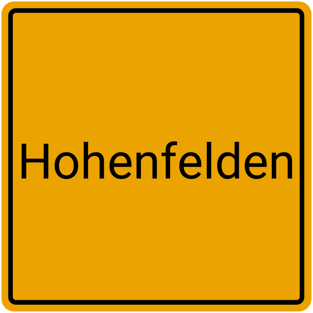 Meldebestätigung Hohenfelden