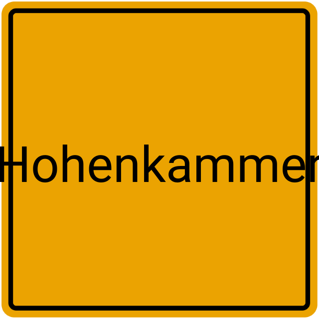 Meldebestätigung Hohenkammer