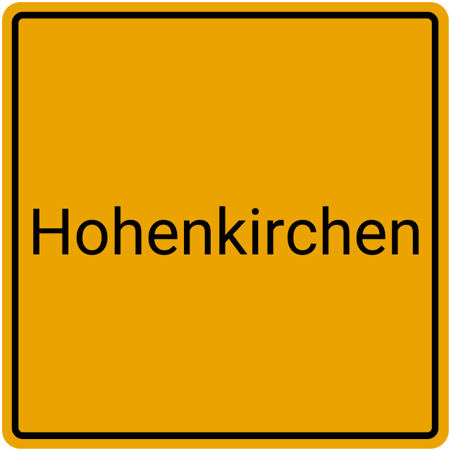 Meldebestätigung Hohenkirchen