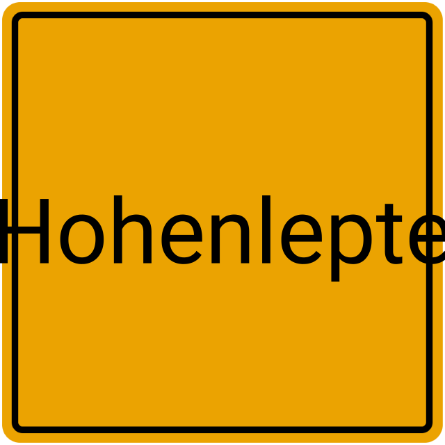 Meldebestätigung Hohenlepte