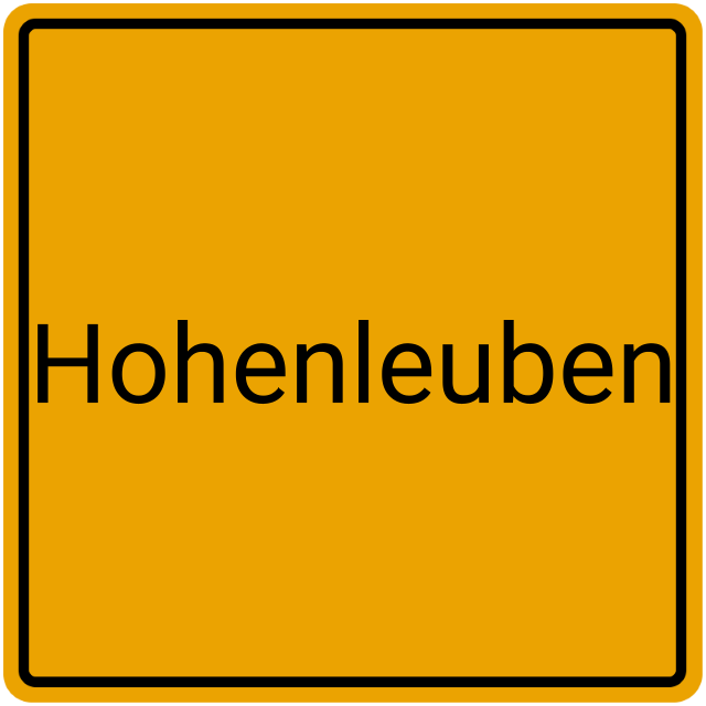 Meldebestätigung Hohenleuben