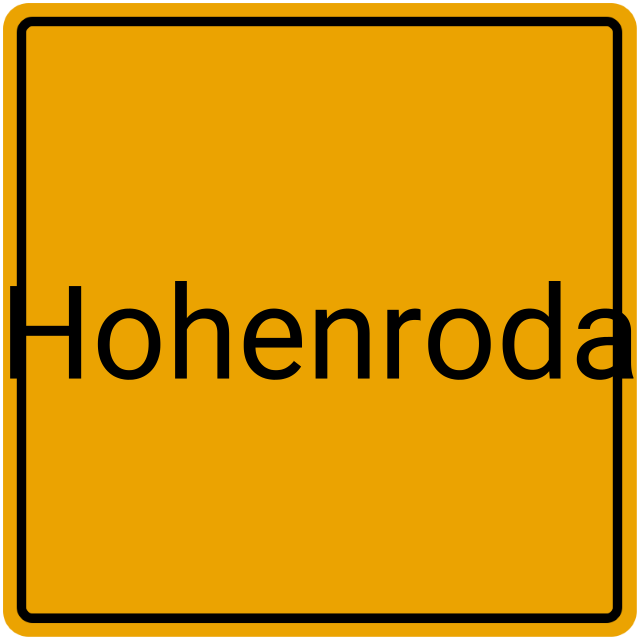 Meldebestätigung Hohenroda