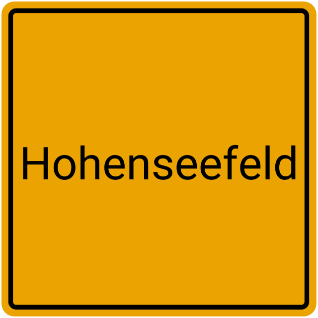 Meldebestätigung Hohenseefeld