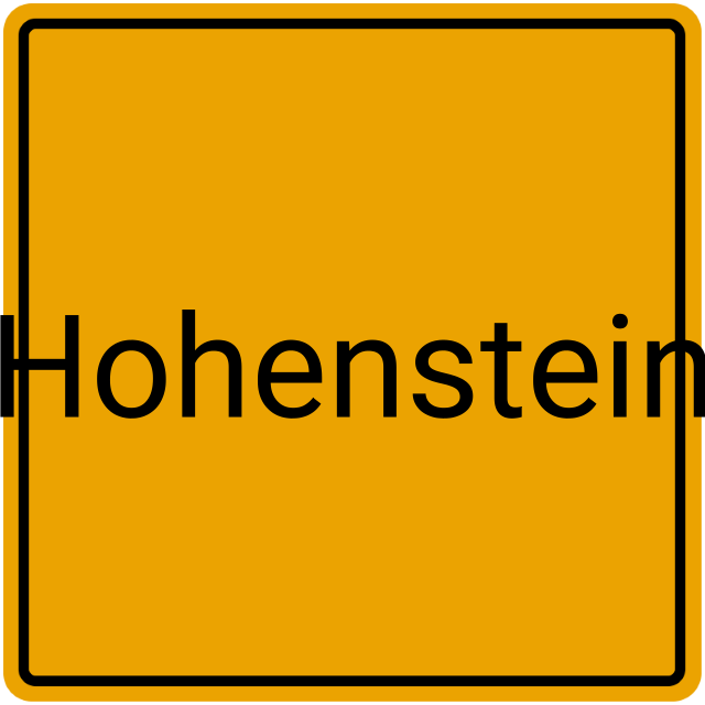 Meldebestätigung Hohenstein