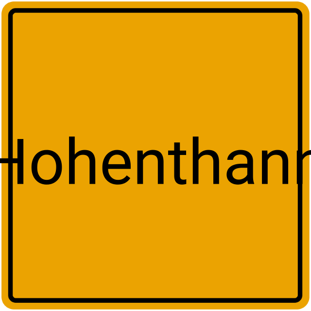 Meldebestätigung Hohenthann