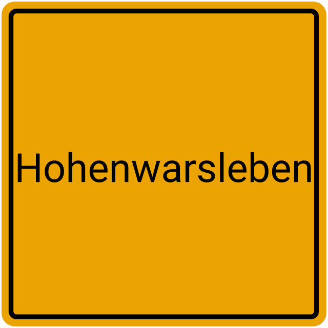 Meldebestätigung Hohenwarsleben