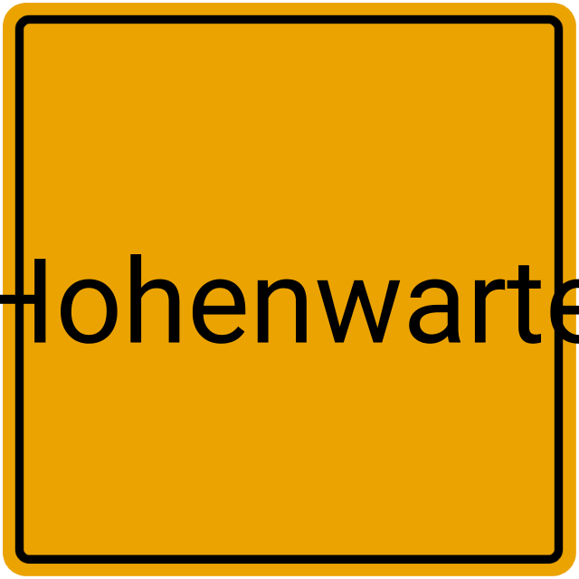 Meldebestätigung Hohenwarte