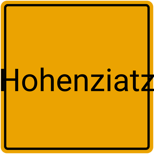 Meldebestätigung Hohenziatz