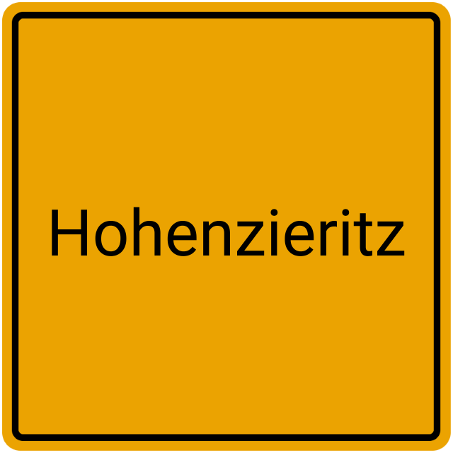 Meldebestätigung Hohenzieritz