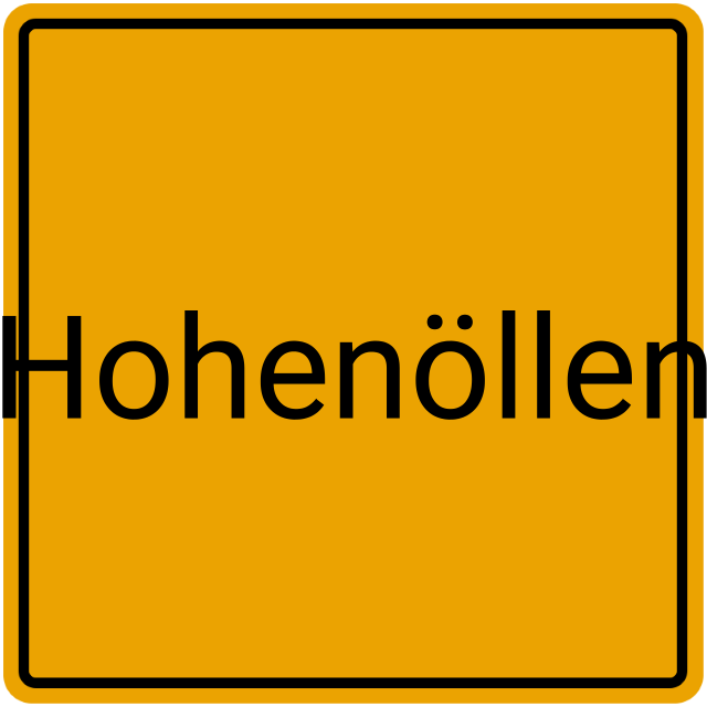 Meldebestätigung Hohenöllen