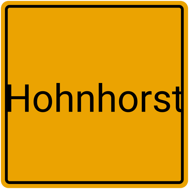 Meldebestätigung Hohnhorst